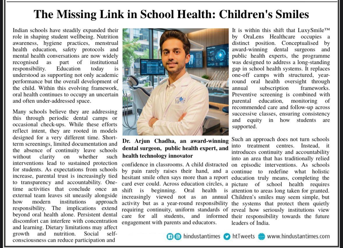 The Missing Link in School Health: Children's Smiles